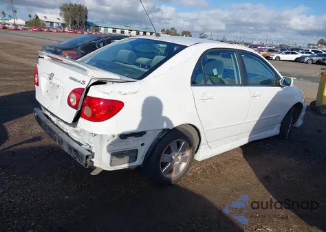 2005 Toyota Corolla S z USA, uszkodzony, nr VIN 1NXBR32E75Z365960